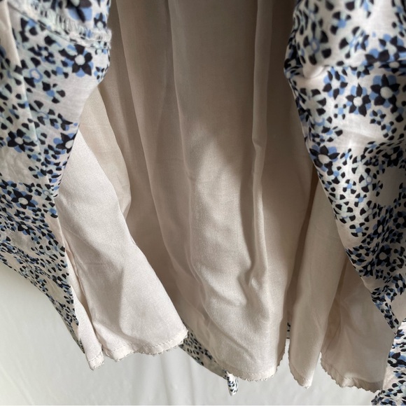 Anthropologie Floral Deep V Neck Mini Dress Size M - Picture 13 of 14